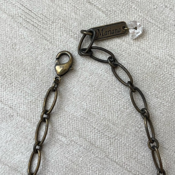 MARIANA JET BLACK CRYSTAL & CLEAR NECKLACE - Picture 4 of 11